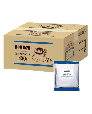 Doutor Coffee Drip Pack Dark Roast Blend 100 Packs Japan Coffee